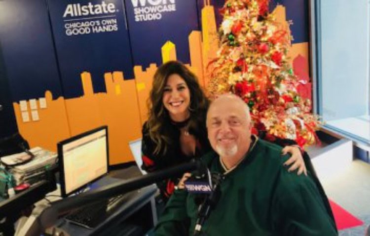 Rona Borre with radio host